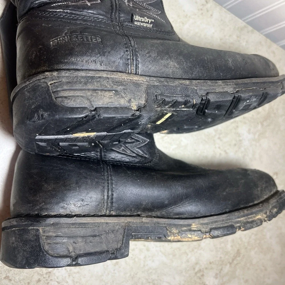 Irish Setter Red Wing Marshall 83956 Steel Toe Work Boots Mens 8.5 D Black